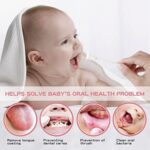 [45-Pack] Baby Tongue Cleaner, Baby Toothbrush, Disposable Infant Gums Cleaner, Soft Gauze Toohthbrush Newborn Oral Cleaning Stick Dental Care for 0-36 Month Baby+ 1Pcs Finger Toothbrush with Case - Image 5