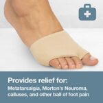 ZenToes Metatarsal Pads for Men and Women - 2 Pairs Ball of Foot Cushions (Medium, Beige) - Image 6