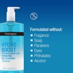 Neutrogena Hydro Boost Fragrance-Free Hydrating Facial Gel Cleanser with Hyaluronic Acid, Daily Foaming Face Wash Gel & Makeup Remover, Lightweight, Oil-Free & Non-Comedogenic, 16 fl. oz - Image 6