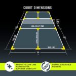 Franklin Sports Pickleball Court Marker Kit - Lines Marking Set with Tape Measure - Official Size Court Throw Down Markers - Image 4