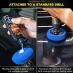 Meguiars Quik Scratch Eraser Kit, Car Scratch Remover that Removes Blemishes, Includes Meguiars ScratchX, Drill-Mounted… - Image 5