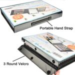 Sunnyglade 185 Pieces Double Sided Trifold Easel Art Set, Drawing Art Box with Oil Pastels, Crayons, Colored Pencils, Markers, Paint Brush, Watercolor Cakes, Sketch Pad - Image 6