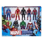 Marvel Avengers Action Figures - Iron Man, Hulk, Black Panther, Captain America, Spider Man, Ant Man, War Machine & Falcon! (8)