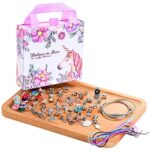 COO&KOO Charm Bracelet Making Kit, Jewelry Making Supplies Mermaid Unicorn Gifts for Teen Girls Crafts for Girls Ages 8-12 - Image 5