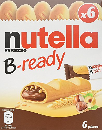 51IODwUzFYL.jpg Nutella B-ready 6 bar multipack 132 g (Pack of 2) - Image 1