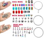 klmars Bracelet Making Craft Kit for Girls,Jewelry Making Supplies Beads Charms Bracelets for DIY Craft Gifts Toys for Teen Girls Age 4 5 6 7 8 9 10 12,Easter Basket Stuffers for Kids - Image 3