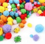 HEHALI 1000pcs Multicolor Pom Pom Balls, Assorted Sizes & Colors Pompoms for Arts and Craft Making Decorations - Image 4