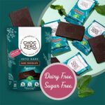 ChocZero's Dark Chocolate Peppermint Keto Bark. Sugar Free, Low Carb. No Sugar Alcohols. (2 bags, 12 individual Wrapped bars) - Image 4