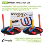 Champion Sports Indoor/Outdoor Horseshoe Set Red - Image 3