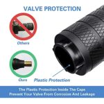 CKAuto Tire Valve Stem Caps, Black, 4 pcs/Pack, Anodized Aluminum Tire Valve Cap Set, Corrosion Resistant, Universal Stem Covers for Cars Trucks Motorcycles SUVs and Bikes - Image 4