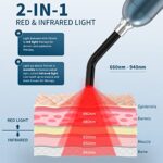 Rotsha Infrared Red Light Therapy Device - Cold Sore Canker Sore Fever Blister Treatment Healing Pain Relief for Lips Mouth Nose Ear Knee Feet Hands Joint Muscle Nerve Dogs, Health Care - Image 5