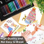 Soucolor Art Supplies, Drawing Set Art Kits with Trifold Easel, 2 Drawing Pad, 1 Coloring Book, Crayons, Pastels, Watercolors, Pencils, Arts and Crafts Gifts Case for Kids Girls Boys Teens Beginners - Image 5
