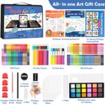 Soucolor Art Supplies, Drawing Set Art Kits with Trifold Easel, 2 Drawing Pad, 1 Coloring Book, Crayons, Pastels, Watercolors, Pencils, Arts and Crafts Gifts Case for Kids Girls Boys Teens Beginners - Image 3